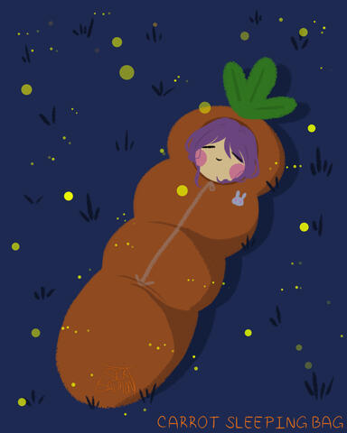 Carrot sleeping bag (pt. 2)